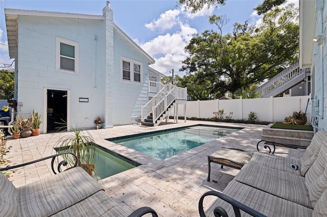 2519 1st Ave N, Saint Petersburg, FL 33713 - view of swimming pool with stairway and a patio area