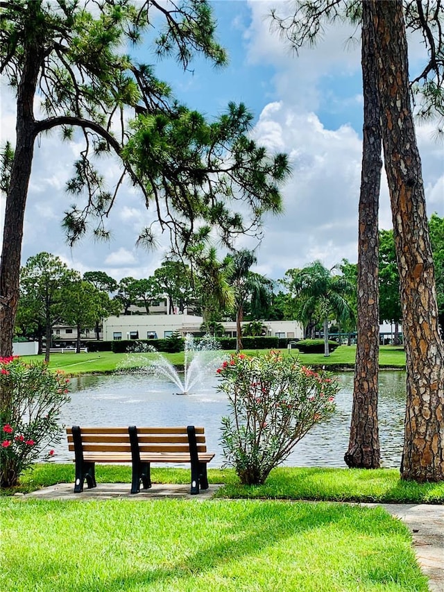 8174 Terrace Garden Dr N Unit 204, Saint Petersburg, FL 33709 - view of home's community with a water view and a lawn