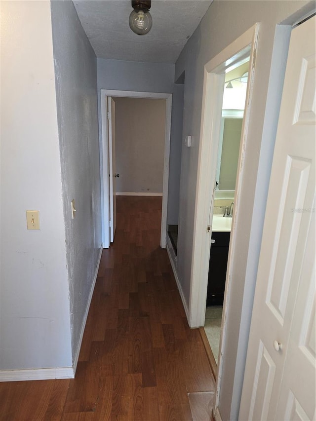7168 E Bank Dr Unit 7168, Tampa, FL 33617 - corridor featuring wood finished floors and baseboards