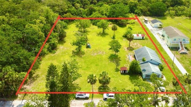 14318 Guava St, Hudson, FL 34667 - aerial view of property's location with property boundaries highlighted