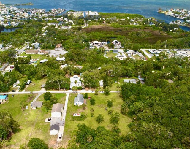 14318 Guava St, Hudson, FL 34667 - aerial view of property and surrounding area with a nearby body of water and nearby suburban area