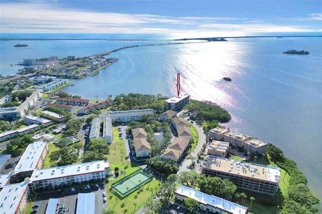 2700 Bayshore Blvd Unit 11308, Dunedin, FL 34698 - aerial view of property and surrounding area featuring a nearby body of water and apartment complex / building