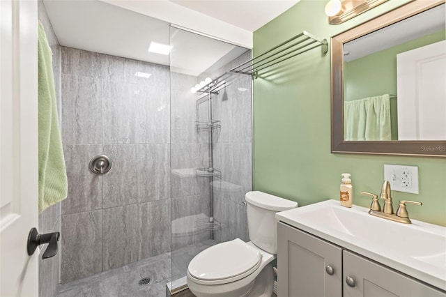 12516 Cobble Stone Dr, Hudson, FL 34667 - full bath featuring vanity, toilet, and a tile shower