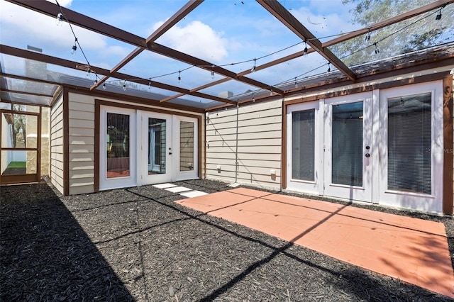 12516 Cobble Stone Dr, Hudson, FL 34667 - rear view of property featuring french doors and a patio area