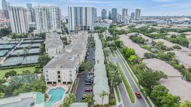 501 Knights Run Ave Unit 6104, Tampa, FL 33602 - bird's eye view of city skyline and a pool