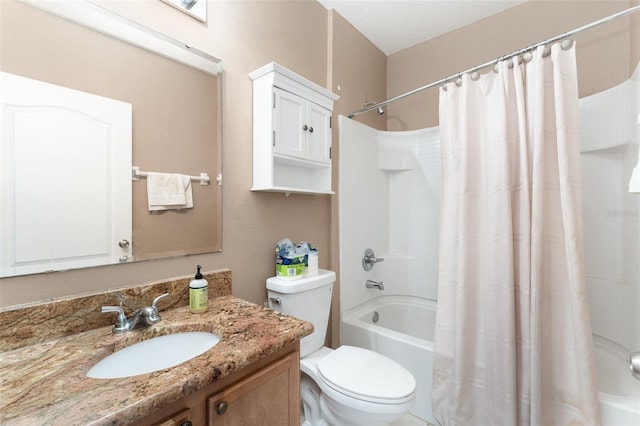 6898 Glenbrook Dr, Lakeland, FL 33811 - bathroom with shower / tub combo, vanity, and toilet