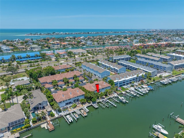 903 Pinellas Bayway S Unit 103, Tierra Verde, FL 33715 - bird's eye view of a large body of water and a marina