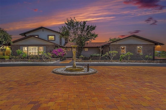 2309 Cypress Walk Way, Ruskin, FL 33570 - view of front facade with stucco siding and brick siding