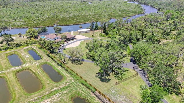 2309 Cypress Walk Way, Ruskin, FL 33570 - bird's eye view of a nearby body of water and a forest