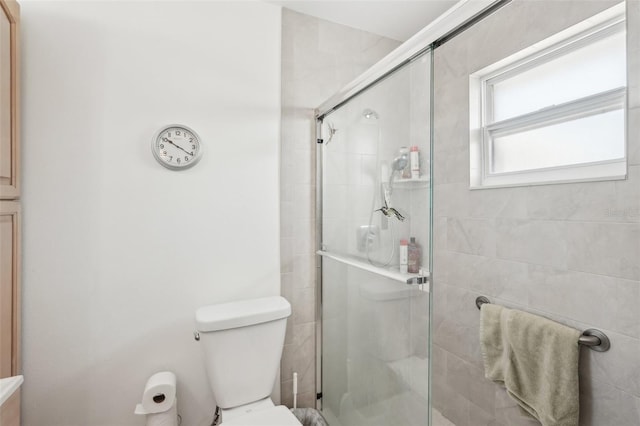 708 Rutgers Pl, Sun City Center, FL 33573 - bathroom featuring a stall shower and toilet