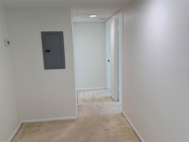 400 Island Way Unit 1402, Clearwater Beach, FL 33767 - corridor with electric panel, carpet, and baseboards