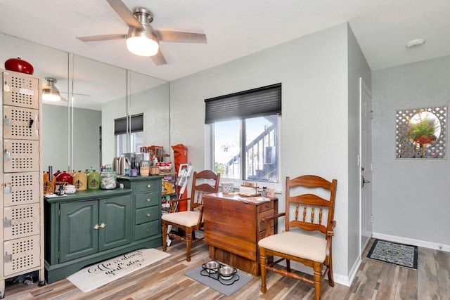 11201 122nd Ave Unit 167, Largo, FL 33778 - full bath featuring wood finished floors, vanity, and ceiling fan