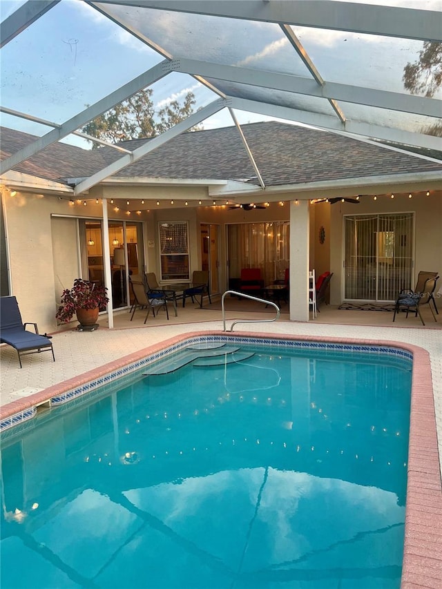 13133 Roseanna Dr, Spring Hill, FL 34609 - outdoor pool with a patio area and a lanai