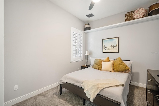 610 Winterside Dr, Apollo Beach, FL 33572 - bedroom featuring carpet flooring, baseboards, and ceiling fan