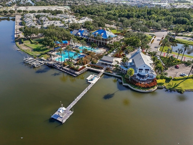 610 Winterside Dr, Apollo Beach, FL 33572 - bird's eye view of a nearby body of water