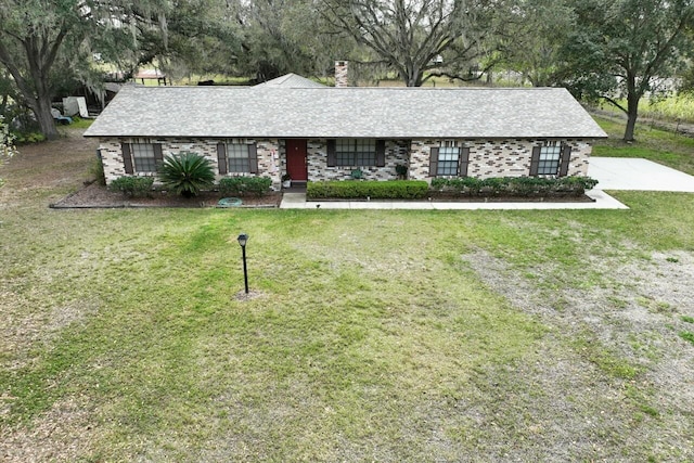 3705 Bruton, Plant City, FL 33565 - single story home with a front lawn and a chimney