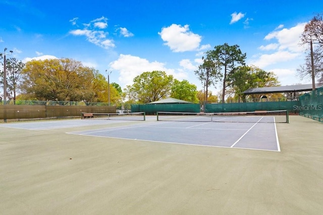 12910 Leadwood Dr, Riverview, FL 33579 - view of tennis court