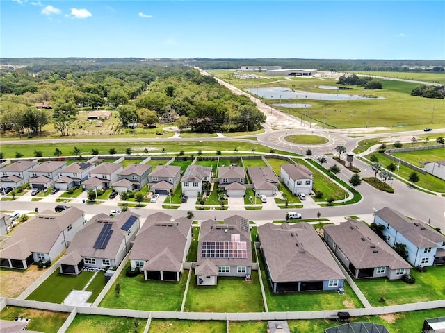 9293 Rally Spring Loop, Wesley Chapel, FL 33545 - aerial view of residential area featuring a nearby body of water