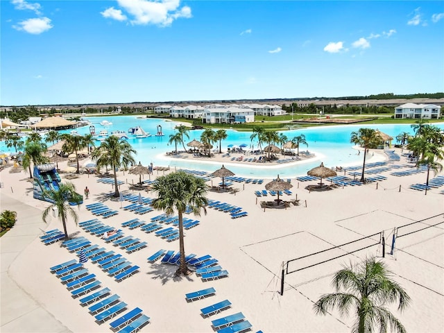 9293 Rally Spring Loop, Wesley Chapel, FL 33545 - view of pool with a water view