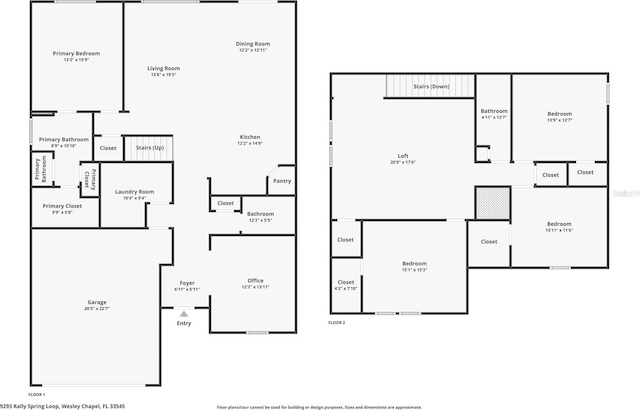 9293 Rally Spring Loop, Wesley Chapel, FL 33545 - floor plan / room layout