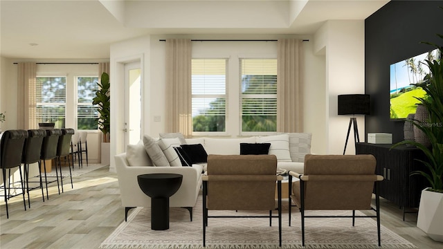 7541 E 116th St, Palmetto, FL 34221 - living room with light wood-style floors