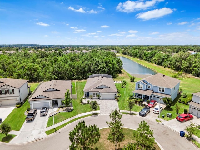 30801 Parrot Reef Ct, Wesley Chapel, FL 33545 - aerial view of residential area with a nearby body of water