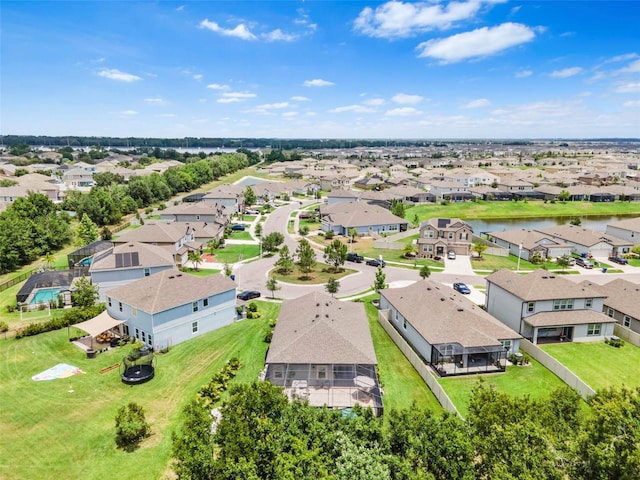 30801 Parrot Reef Ct, Wesley Chapel, FL 33545 - aerial view of residential area with a nearby body of water
