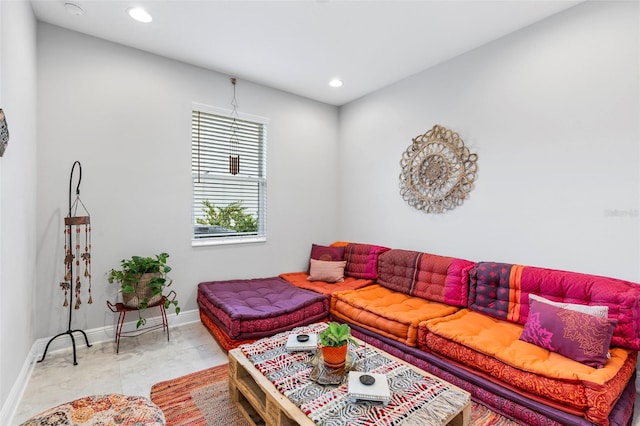 30801 Parrot Reef Ct, Wesley Chapel, FL 33545 - living room with baseboards and recessed lighting