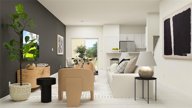 214 SE 27th St, Ruskin, FL 33570 - living area featuring baseboards
