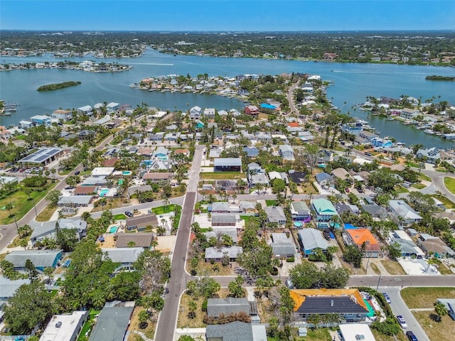 123 14th Ave, Indian Rocks Beach, FL 33785 - aerial view of property's location featuring a large body of water and nearby suburban area