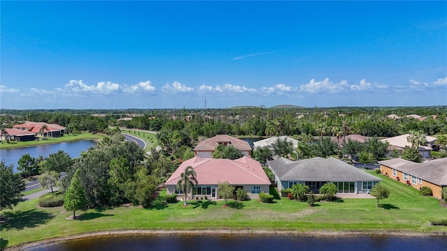 15860 Aurora Lake Cir, Wimauma, FL 33598 - aerial view of residential area featuring a nearby body of water