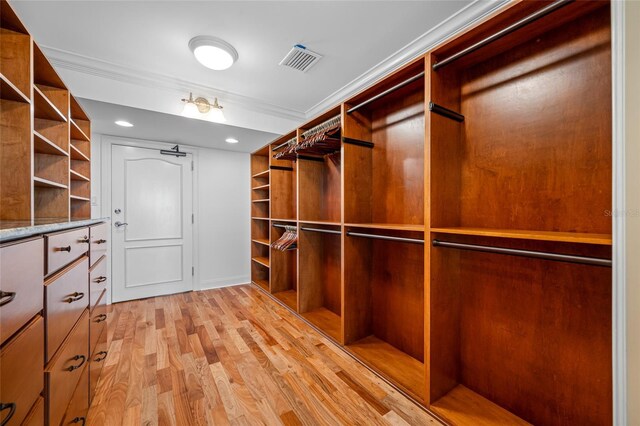 7600 Bayshore Dr Unit 1201A, Treasure Island, FL 33706 - walk in closet with light wood-style flooring