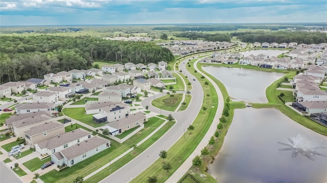 1398 Crescent Hoop Way, Wesley Chapel, FL 33543 - aerial overview of property's location with nearby suburban area and a nearby body of water