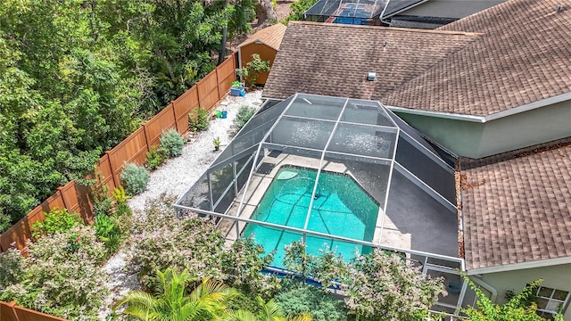 2973 Spring Oak Ct, Palm Harbor, FL 34684 - view from above of property with a pool area