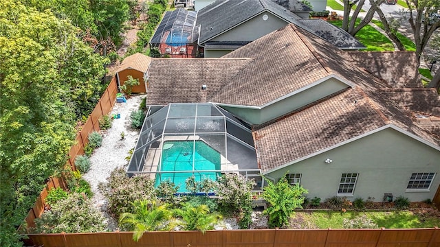 2973 Spring Oak Ct, Palm Harbor, FL 34684 - view from above of property with a pool