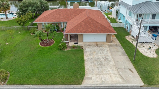 4299 Bellaire Dr, Hernando Beach, FL 34607 - aerial view of property and surrounding area featuring a pool