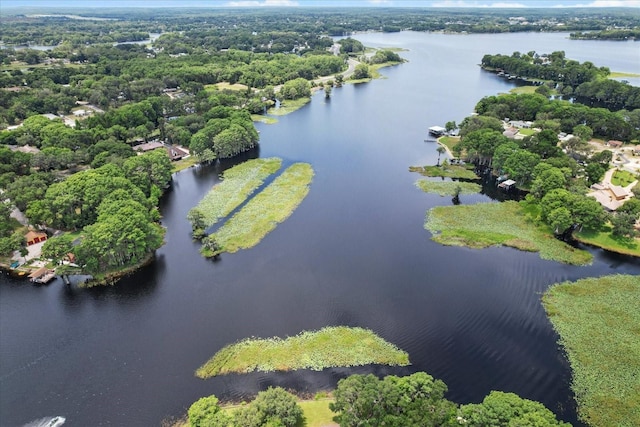1226 S Telephone Point Rd, Inverness, FL 34450 - aerial overview of property's location featuring a large body of water