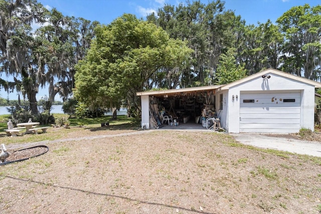 1226 S Telephone Point Rd, Inverness, FL 34450 - garage featuring a detached garage