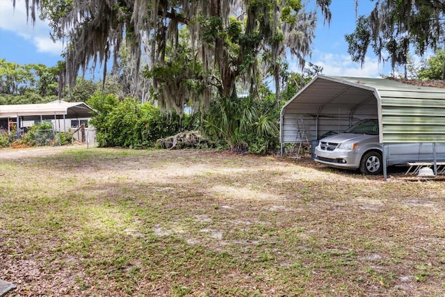 1226 S Telephone Point Rd, Inverness, FL 34450 - view of green lawn featuring a detached carport