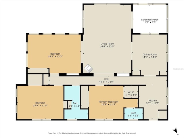 1226 S Telephone Point Rd, Inverness, FL 34450 - room layout