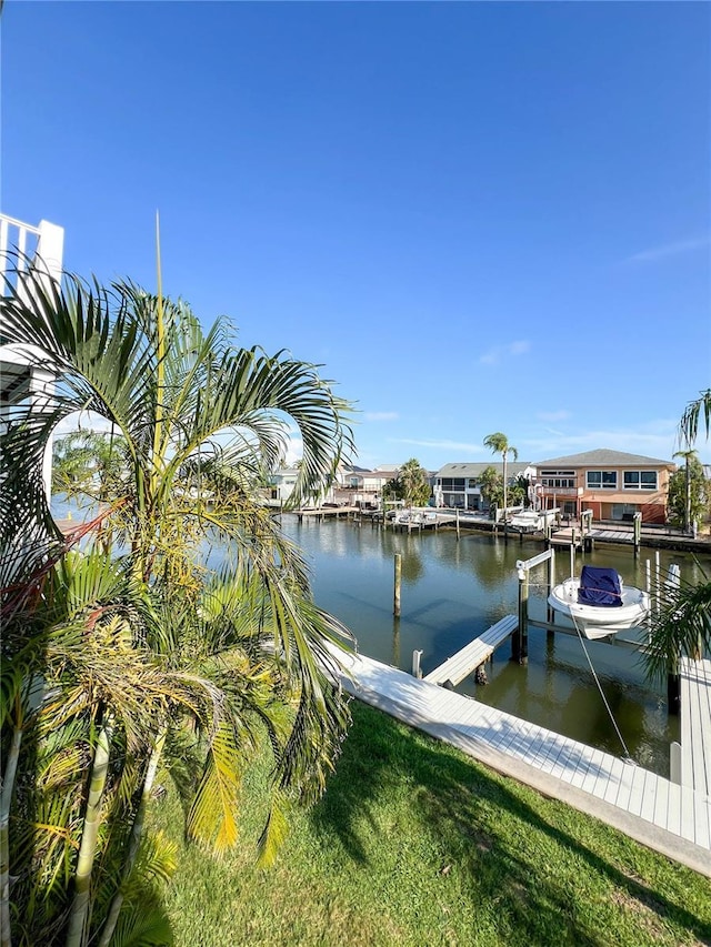 659 Garland Cir, Indian Rocks Beach, FL 33785 - dock area with a water view
