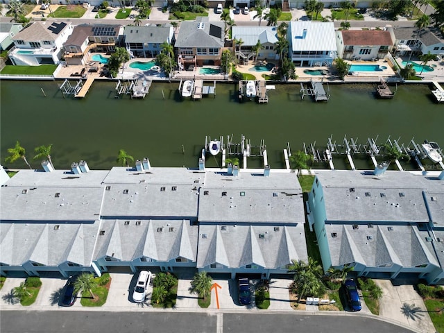 659 Garland Cir, Indian Rocks Beach, FL 33785 - aerial view of residential area with a large body of water