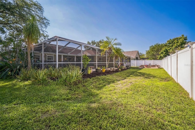 2507 Dewberry St, Valrico, FL 33596 - view of yard with a lanai