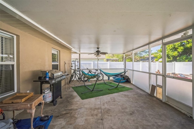 2507 Dewberry St, Valrico, FL 33596 - sunroom / solarium with a ceiling fan