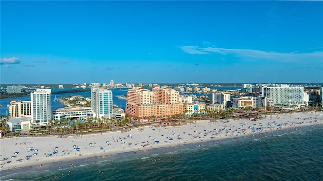 301 S Gulfview Blvd Unit 301, Clearwater Beach, FL 33767 - view of urban area featuring waterfront with a beach