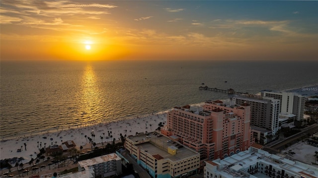 301 S Gulfview Blvd Unit 301, Clearwater Beach, FL 33767 - aerial view at dusk of a water view