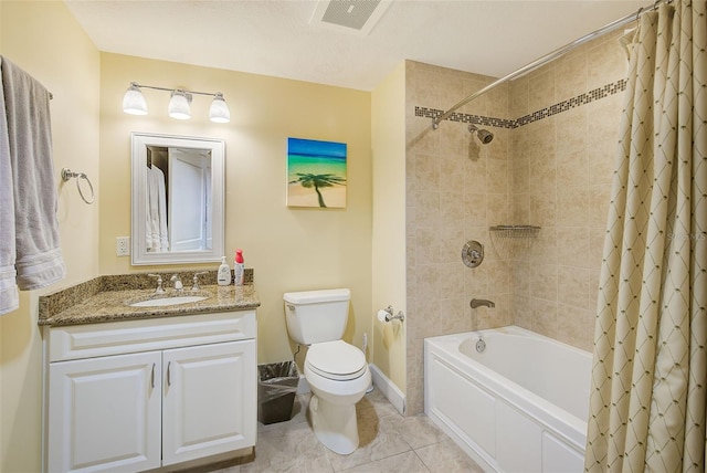 301 S Gulfview Blvd Unit 301, Clearwater Beach, FL 33767 - bathroom with shower / tub combo, vanity, and tile patterned floors