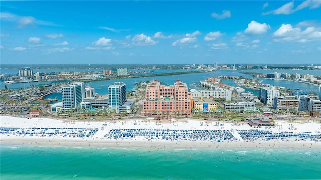 301 S Gulfview Blvd Unit 301, Clearwater Beach, FL 33767 - view of urban area featuring waterfront with a beach