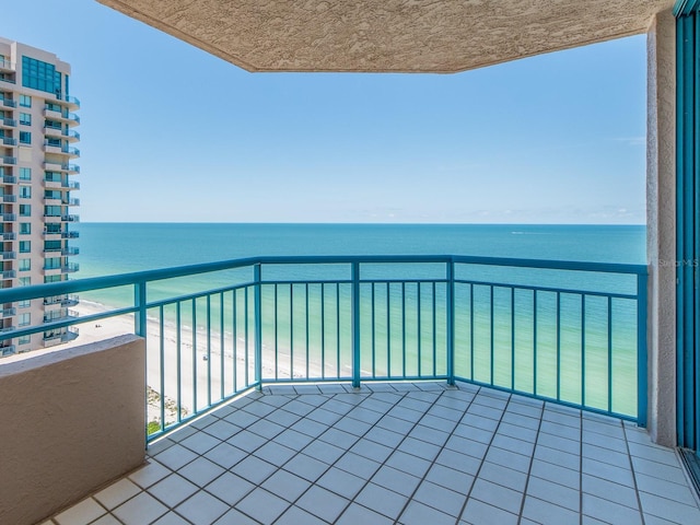 1520 Gulf Blvd Unit 1505, Clearwater Beach, FL 33767 - balcony featuring a water view