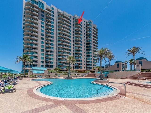 1520 Gulf Blvd Unit 1505, Clearwater Beach, FL 33767 - community pool with a patio area